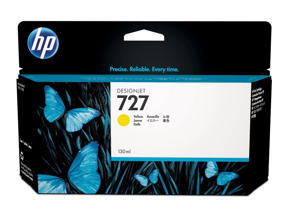 HP ink 727 - Yellow - capacity 130ml (B3P21A)