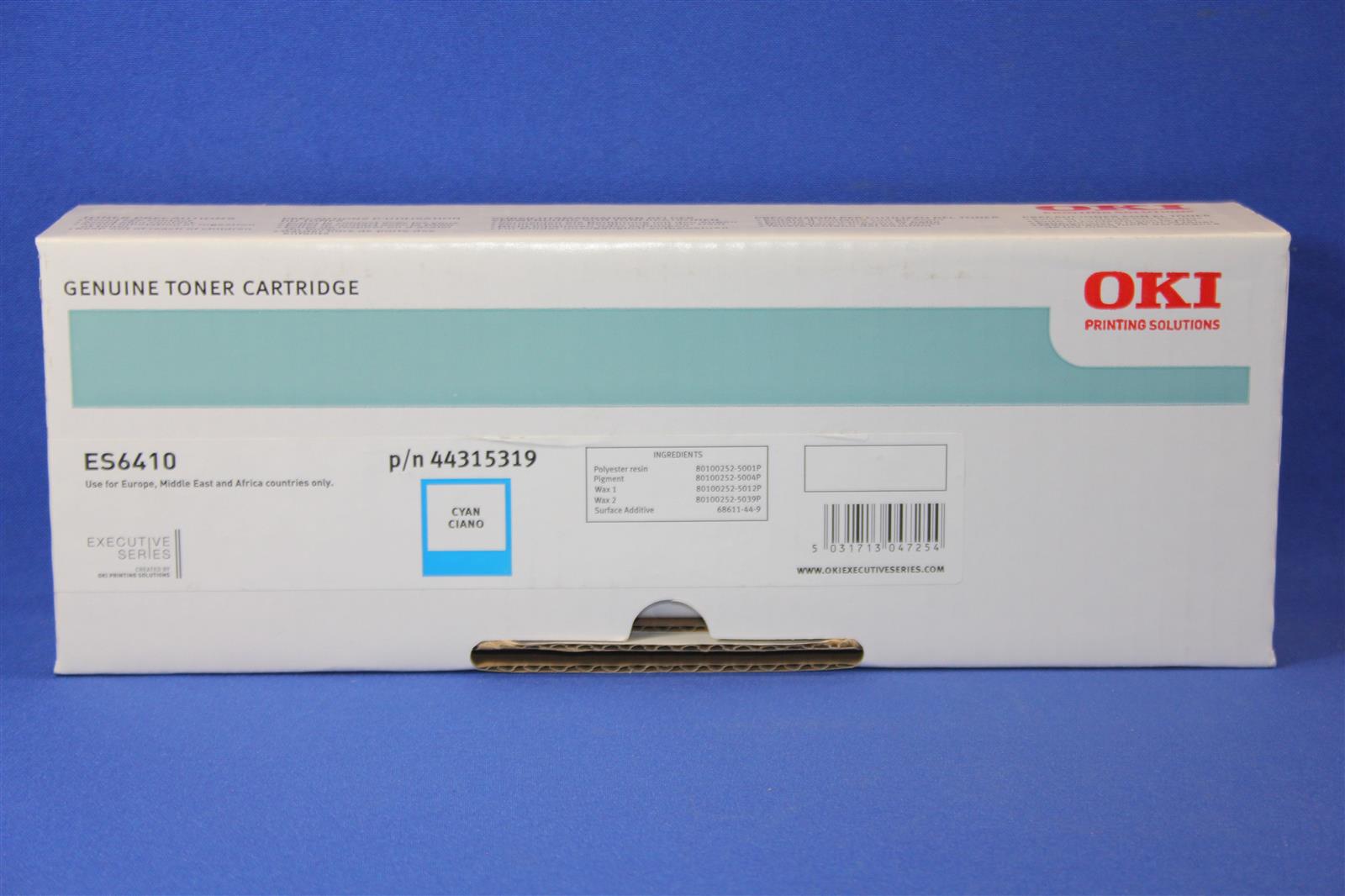 Oki - cyan - original - toner cartridge - for ES 6410dn (44315319)