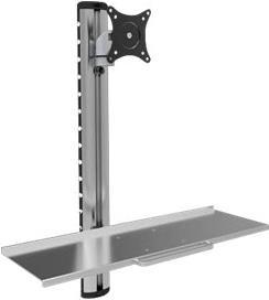 Wall bracket for 1 monitor 38.10cm (15) -27 with keyboard shelf and monitor arm manufacturer techly (ICA-PLW-01)