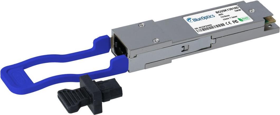 Compatible Juniper JNP-QSFP-4X10GE-LR Blueoptics Bo25k13910d QSFP Transceiver. MPOMTP. 40GBase-Plr4. Singlemode fiber. 10km.
