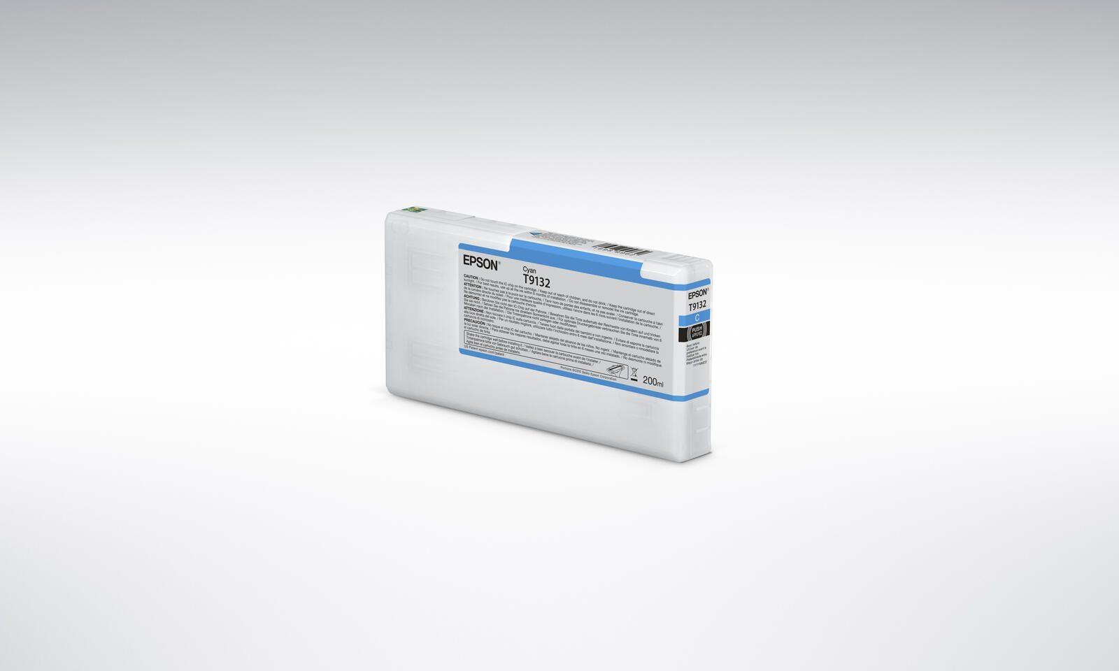 Epson T9132 - 200 ML - Cyan - Original - ink patron - Surecolor P5000. SC-P5000 STD Spectro. SC-P5000 Violet. SC