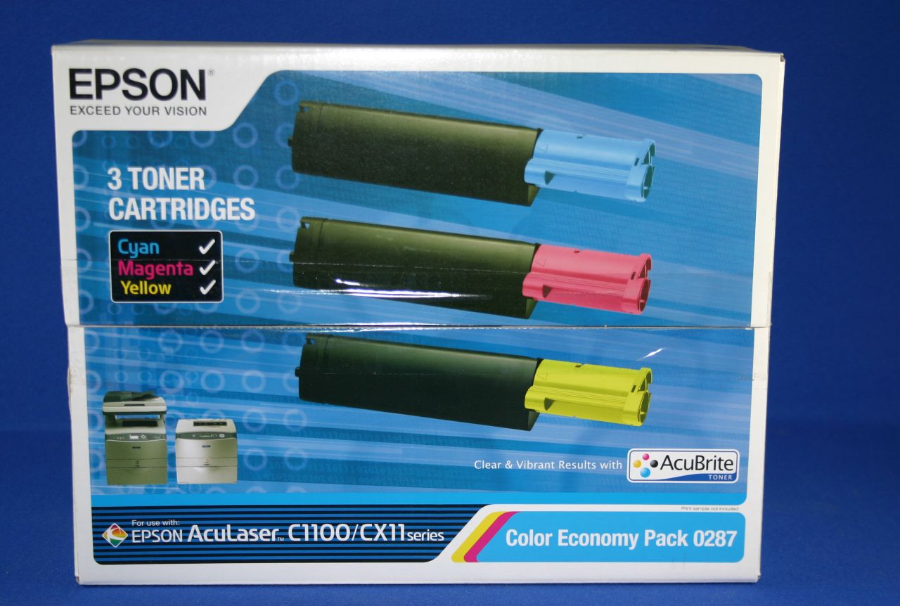 Epson economy pack - yellow. Magenta - Original - toner cartridge - aculaser C1100. C1100 . CX11N. CX11NF. CX11NFC