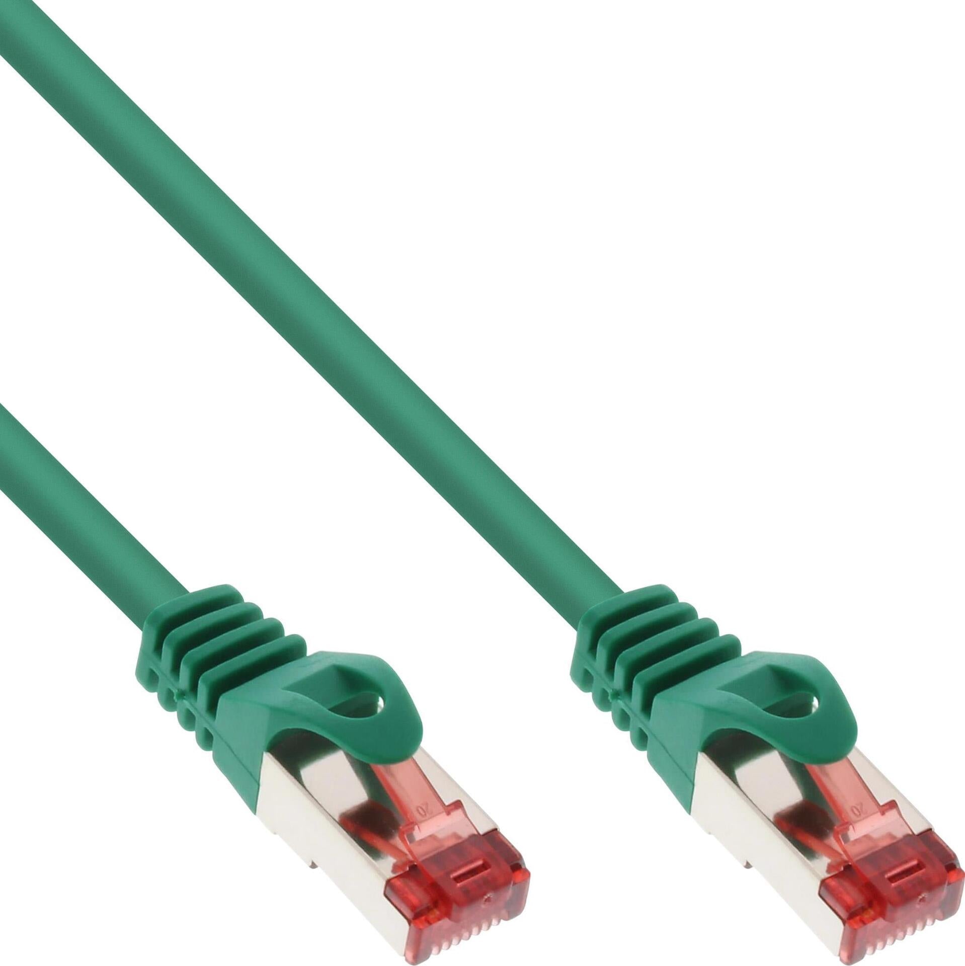 Inline 100er Bulk pack patch cable - SFTP (PIMF) - CAT6 - PVC - copper - GR�N - 0.5M (B-76450G))