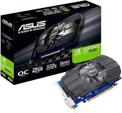 ASUS PH-GT1030-O2G - OC Edition - Graphics cards - GT 1030 - 2GB GDDR5 - PCIe 30 x16 - DVI. HDMI (90YV0AU0-M0NA00)