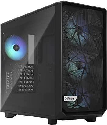Fractal Design Meshify 2 RGB - Tower - ATX - Side part with window (HATENTETES GLAS) - No voltage supply (ATX) - Black TG Light Tint