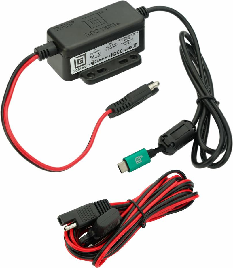 RAM MOUNTS RAM-GDS-Charge-V8cu charging gear for mobile-tied black - size - red direct current car (RAM-GDS-Charge-V8cu)