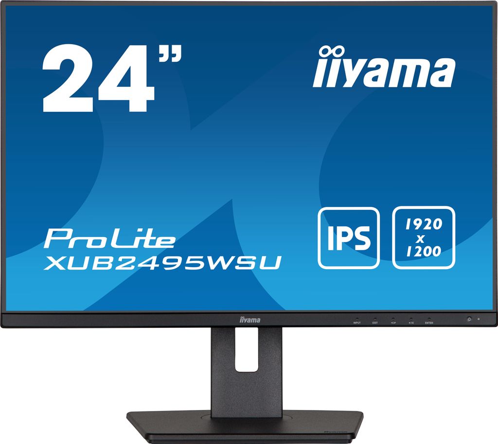 IIYAMA PROLITE XUB2495WSU-B5 computer screen 61.2 cm (241 ) 1920 1200 pixel WuxGA LCD black (XUB2495WSU-B5)