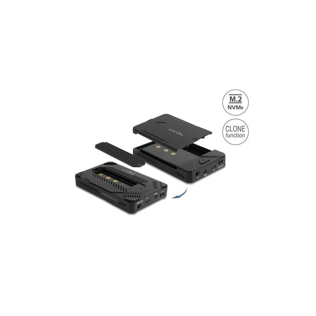 DELOCK - STOUTHES - FOE 1 X M2 NVME SSD     1 x 25 SATA SSD    HDD.