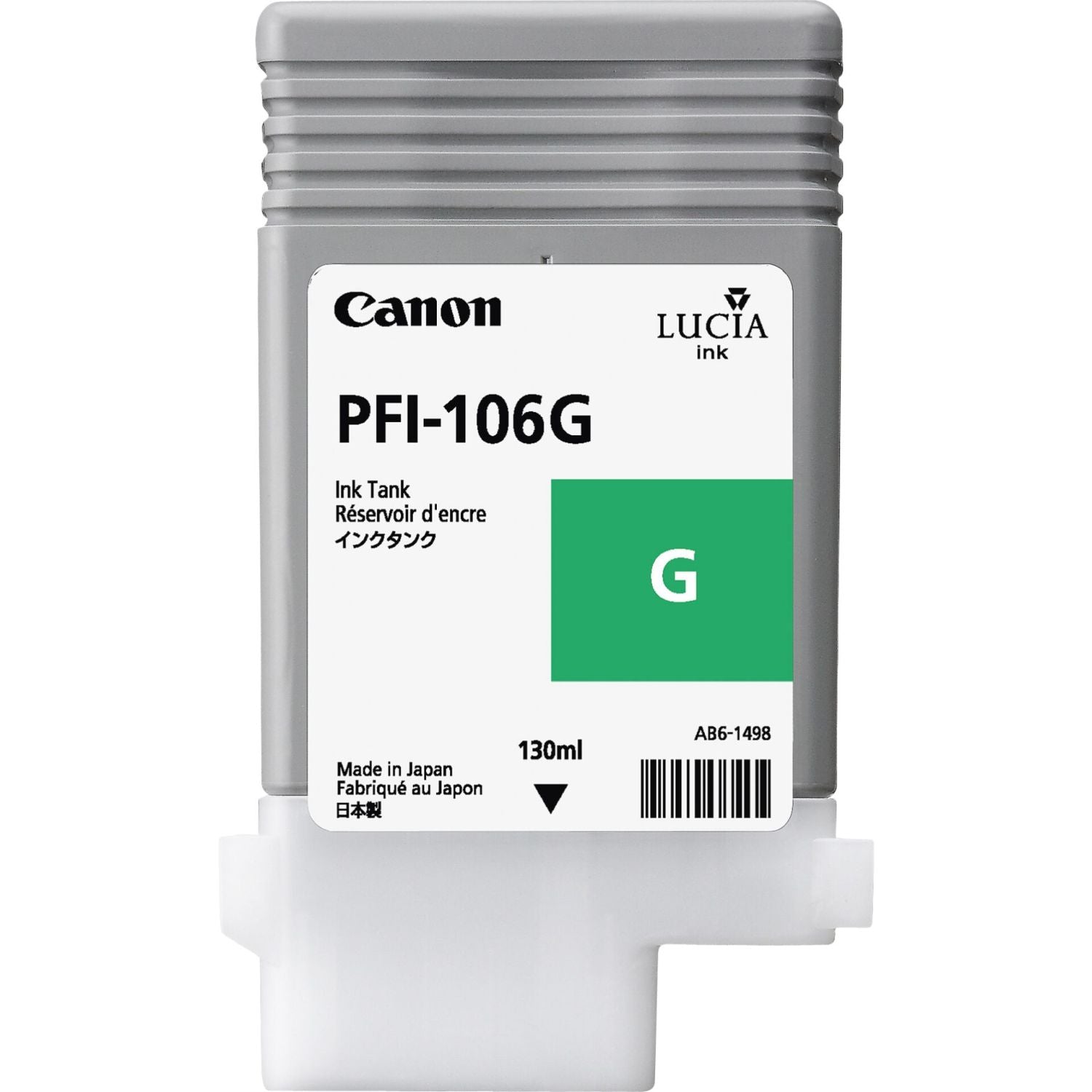 Canon Pfi-106 G - Gr�n - Original - ink treatment - for image prograph IPF6400. IPF6400SE. IPF6450 (6628B001AA)