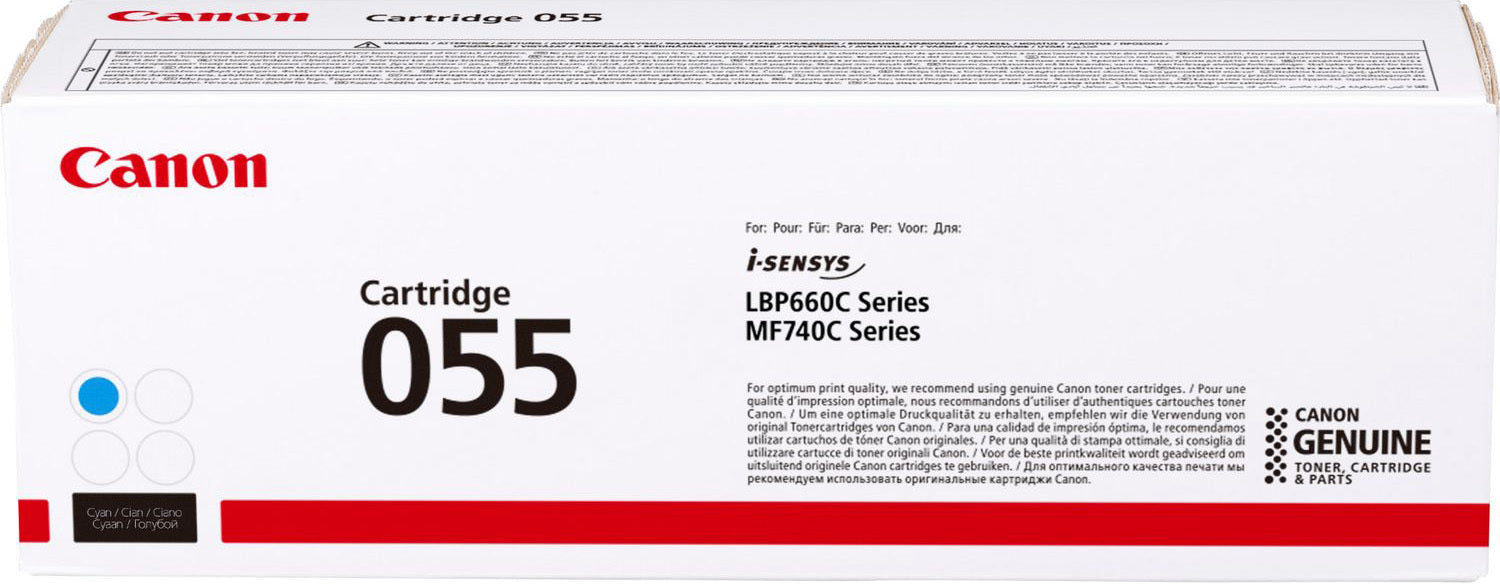 Canon 055 - Cyan - Original - toner cartridge - I-Sensys LBP663cdw. LBP664CX. MF742CDW. MF744CDW. MF746CX (3015C002)