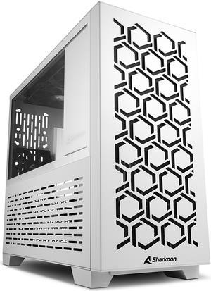 Sharkoon MS-Y1000 - microATX - side part with window (HATENTETES GLAS) - no voltage supply (ATX) - white - USBAUDIO (4044951035083))