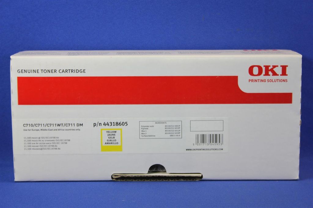 OKI - toner cartridge - 1 x yellow - 11500 pages (44318605)