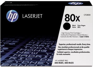 HP 80x original toner black high capacity 6900 pages (CF280X)