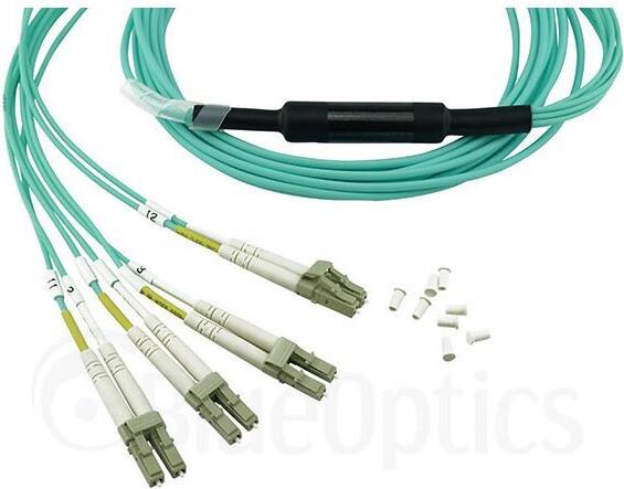 Blueoptics 106283-7003 compatible MTP-4XLC multimode OM4 patch cable 3 meters (106283-7003-BO)