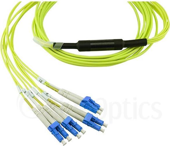 Compatible F5 Networks F5-Upg-QSFP4X10M Blueoptics LWL Breakout Patch cable. MTPapC. 4xduplex Lcupc. 10 meters. Singlemode E9125�.