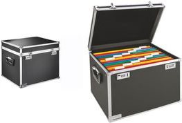Leitz H�ngemkt-Box Vaulttz. Black chrome aluminum frame. Understanding metal edges. Aluminum rails. F�R 30 (6714-00-95)