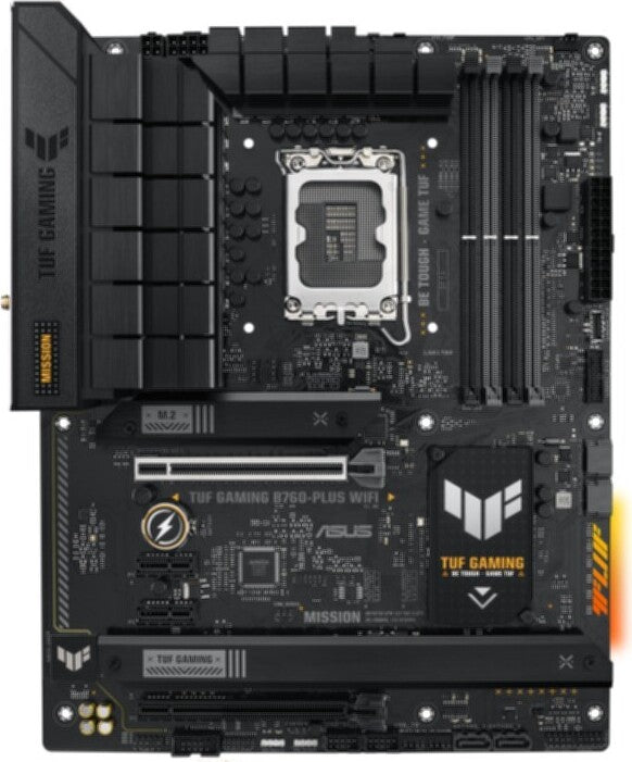 ASUS TUF Gaming B760-Plus WiFi - Intel - LGA 1700 - Celeron - Intel Core I3 - Intel Core I5- Intel Core i7 - LGA