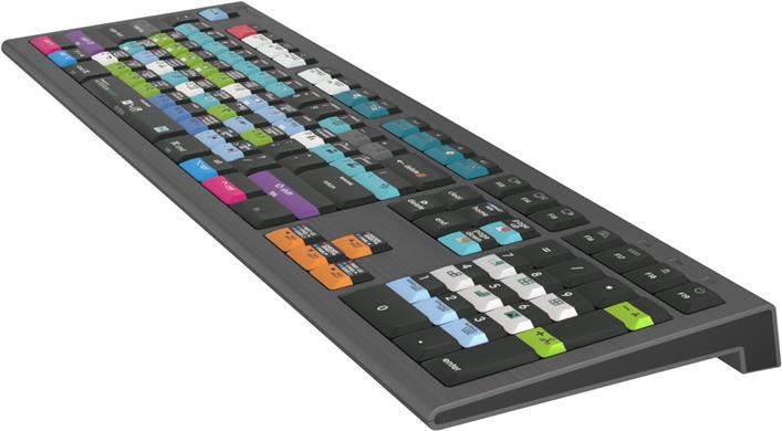 Logickeyboard Avid Media Composer Astra 2 keyboard USB Qwerty German gray (LKB-MCOM4-A2M-DE)