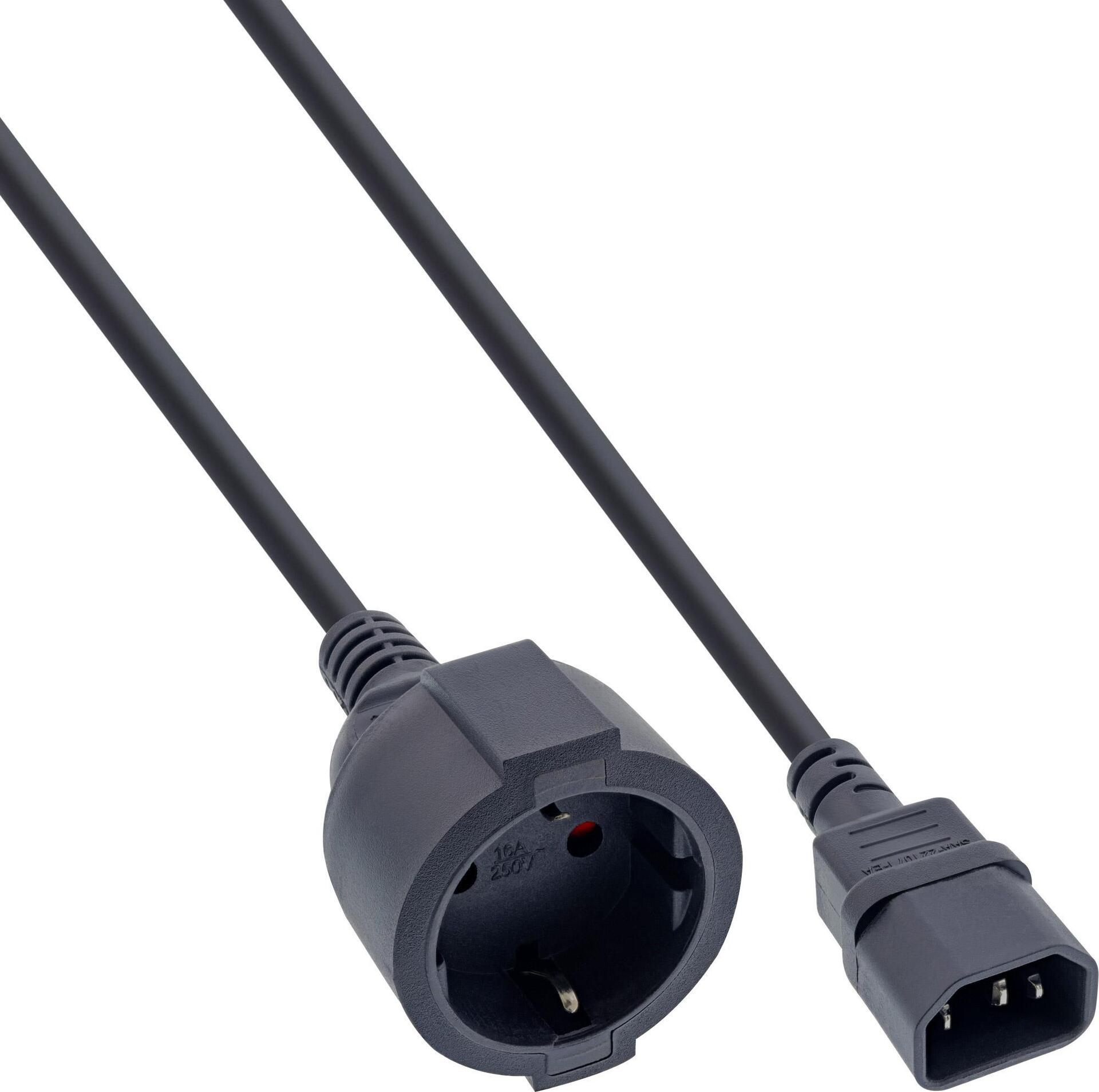 30er Bulk pack network adapter cable - cold-rated C14 on protection contact socket - F�R USV - 1M (B-16659A))