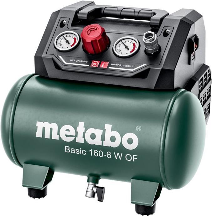 Metabo Basic 160-6 W of - air pressure compressor - 0.9 kW - �Lref-free - 160 LMIN - 6 liter (601501000))