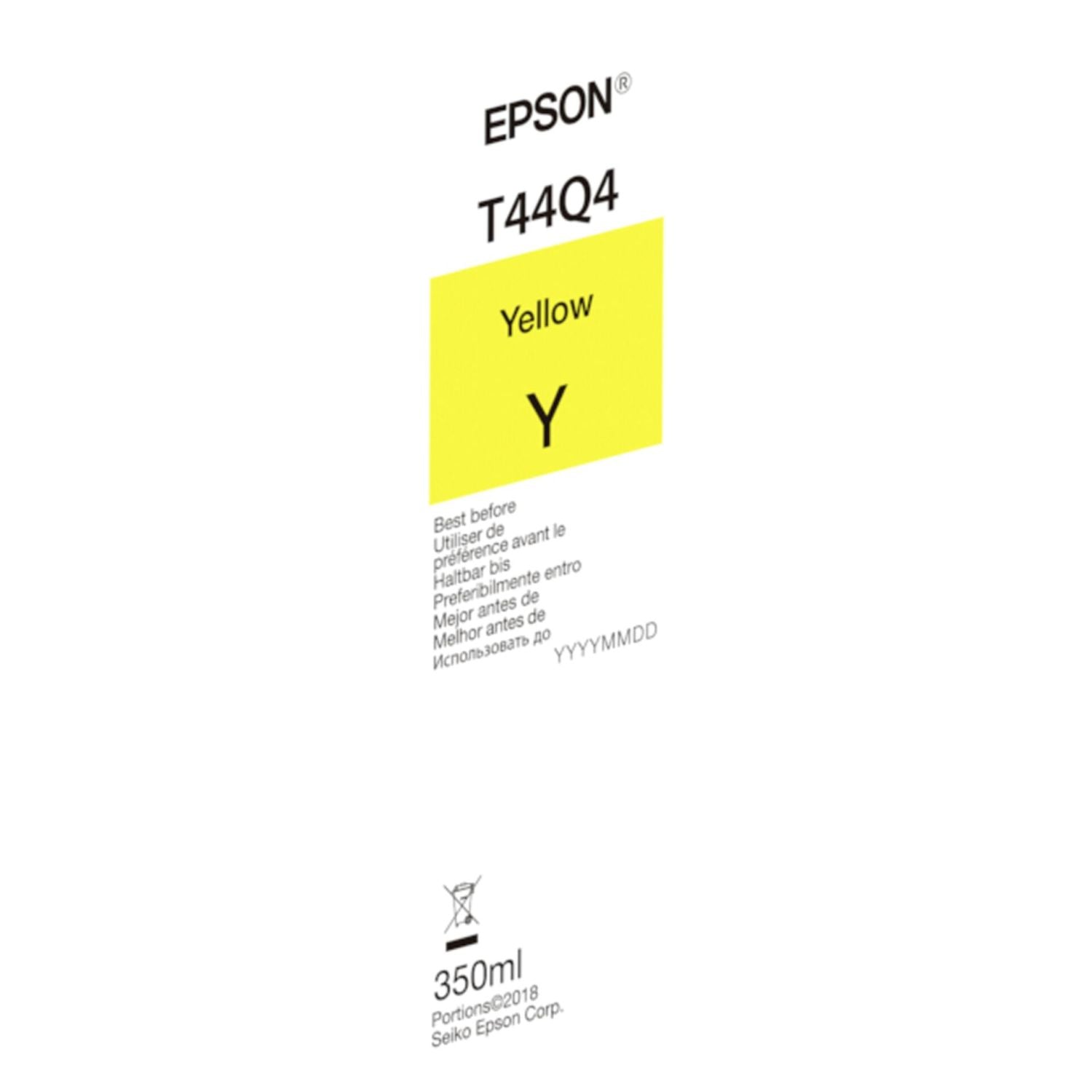 Epson T44Q4 - 350 ml - yellow - original - ink cartridge - for surecolor p7560. P9560