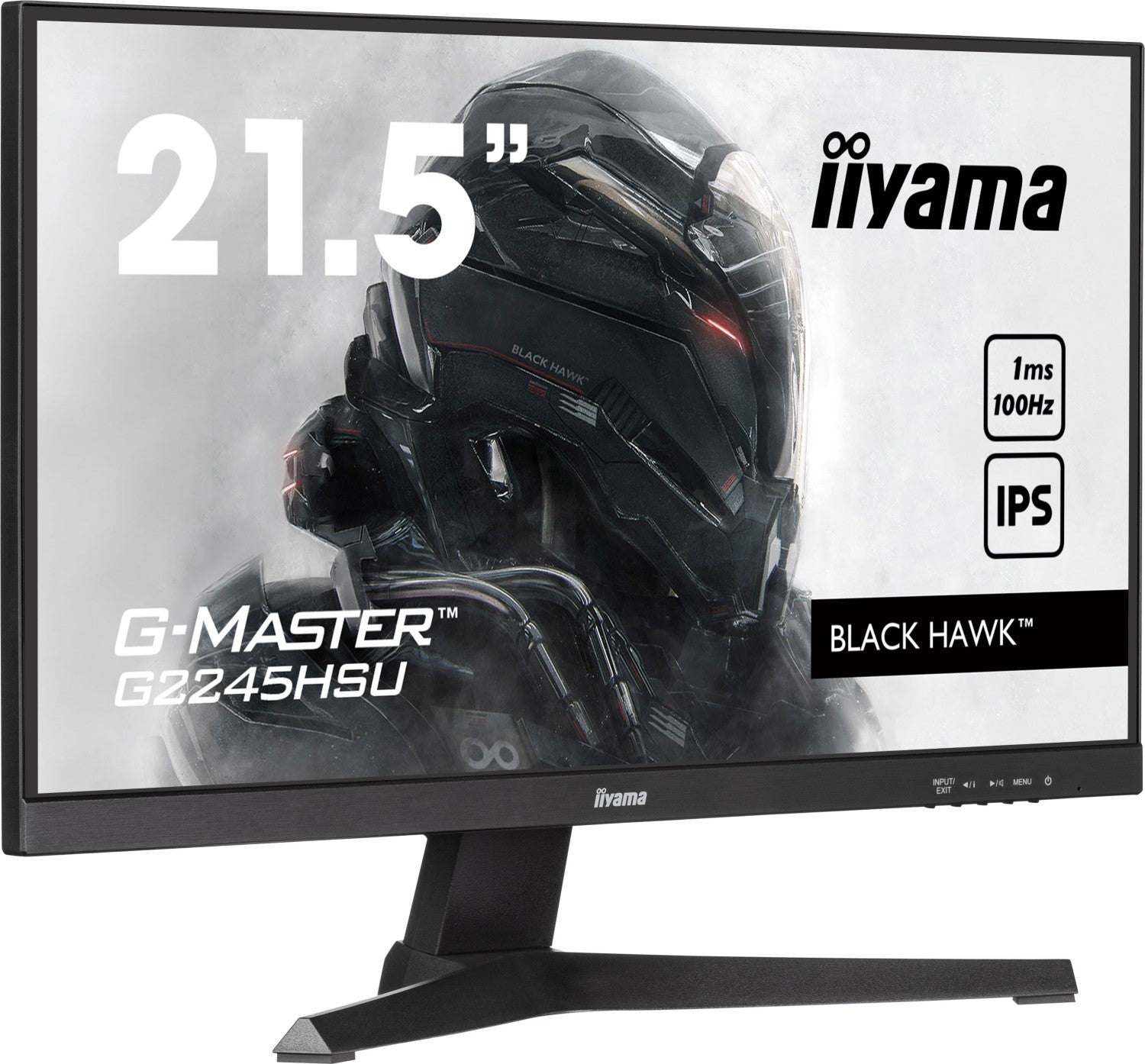 IIYAMA G-Master Black HAWK G2245HSU-B2 - LED monitor - 559 cm (215 visible) - 1920 x 1080 Full HD (1080p) @