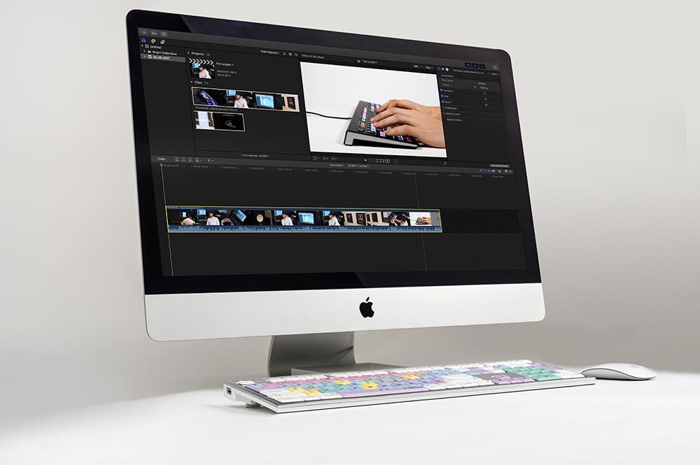Logickeyboard LKB-FCPX10-CWMU-AK USB Qwerty UK English multicolors keyboard (LKB-FCPX10-CWMU-AK)