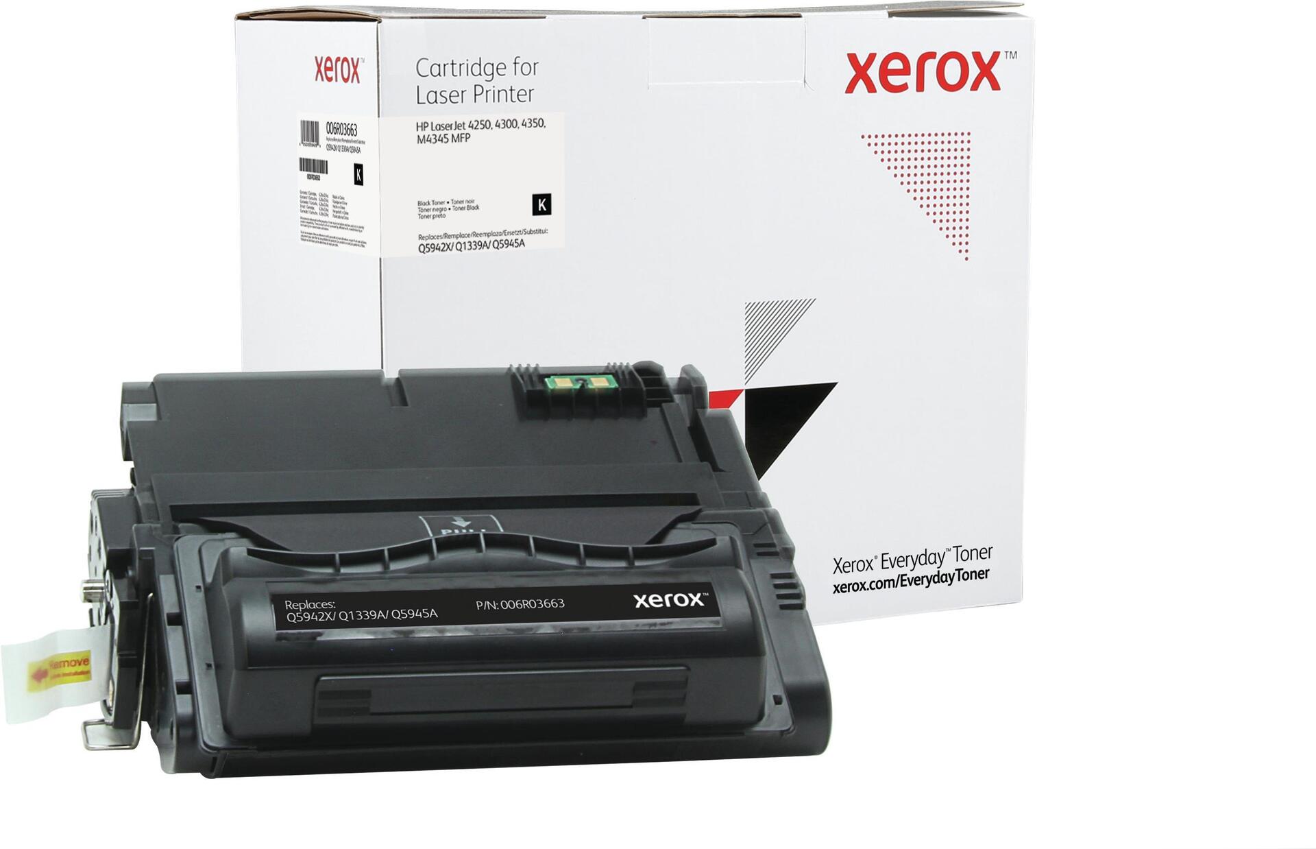 Xerox Everyday- Toner Black - replaced 42x    39a    45a for HP Laserjet 4250. 4350. M4345 MFP