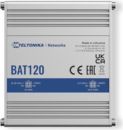 Teltonika - power supply (DIN rail assembly    external) - 9 22 watt - 2 x battery - lithium ion - 17 WH (BAT120000000)