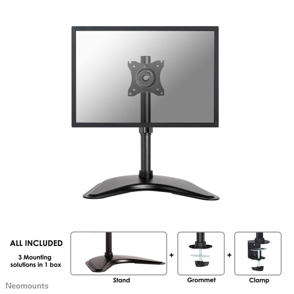Neomounts BY NewStar Select flat image table holder - clamping screw-free-standing - kg - 25.4 cm (10 ) - 76.2 cm (30 ) - 100 100 mm - -