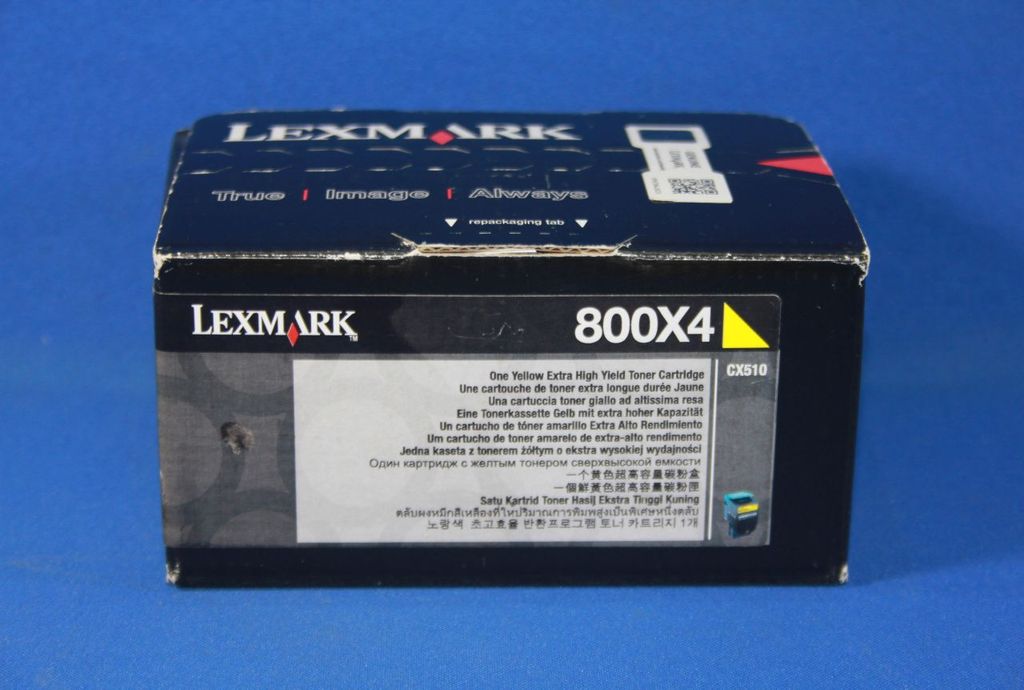 LEXMARK 800X4 - Special high yield - yellow - original - toner cartridge LCCP - LEXMARK CX510DE. CX510DHE. CX510DHE (80C0x40)