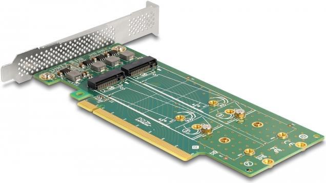 Delock - memory controller - bifurcation. 110 mm - M2 NVME Card - low-profiles - PCIe 40 x16