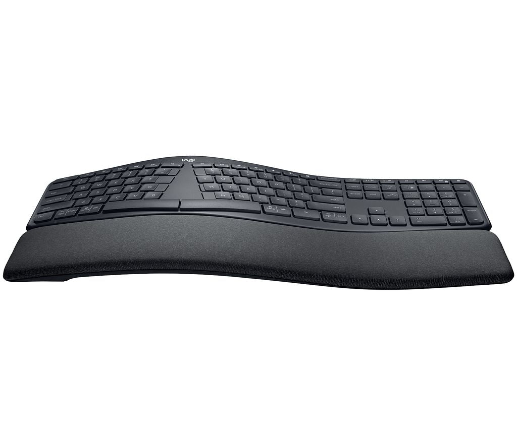 Logitech ERGO K860 - keyboard - wireless - 24 GHz. Bluetooth 50 - Qwerty - Italian - graphite