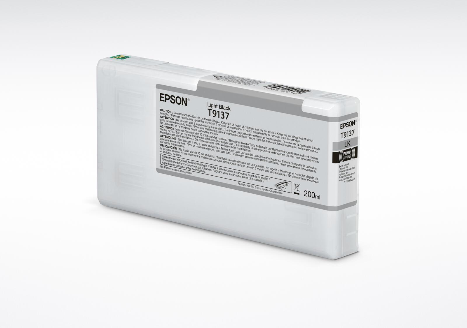 Epson T9137 - 200 ML - black - original - ink patron - Surecolor P5000. SC-P5000 STD Spectro. SC-P5000 Violet. SC