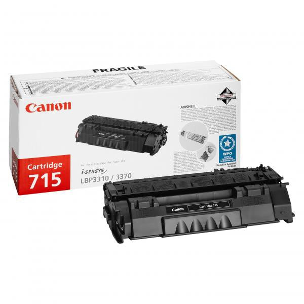 Canon 715 - black - original - toner cartridge - for I-Sensys LBP3310. LBP3370 (1975b002)