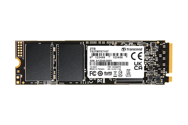 Transcend MTE710T - SSD - 512 GB - internal - 2280 (double-sided) - PCIe 40 x4 (NVME) (TS512GMTE710T)