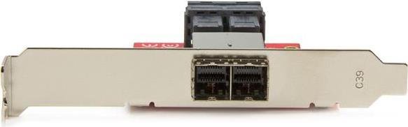 Startechcom mini-SAS adapter - dual SFF-8643 on SFF-8644 - full and low-profiles slot sheet - 12GBITS - SAS panel internally for external - SAS