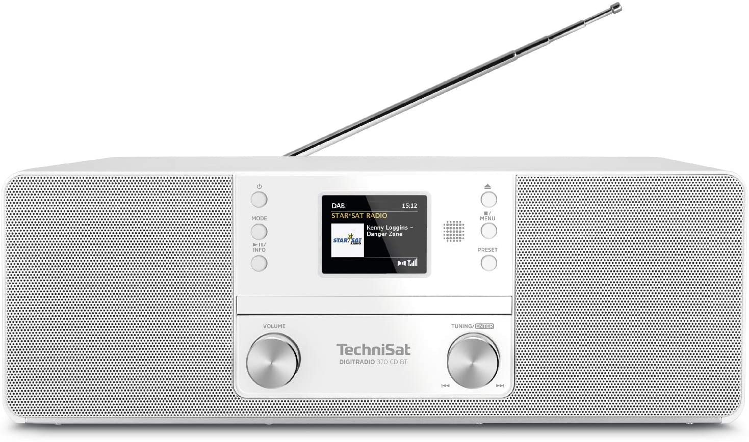 Technisat Digitradio 370 CD BT - audio system - 2 x 5 watt - white