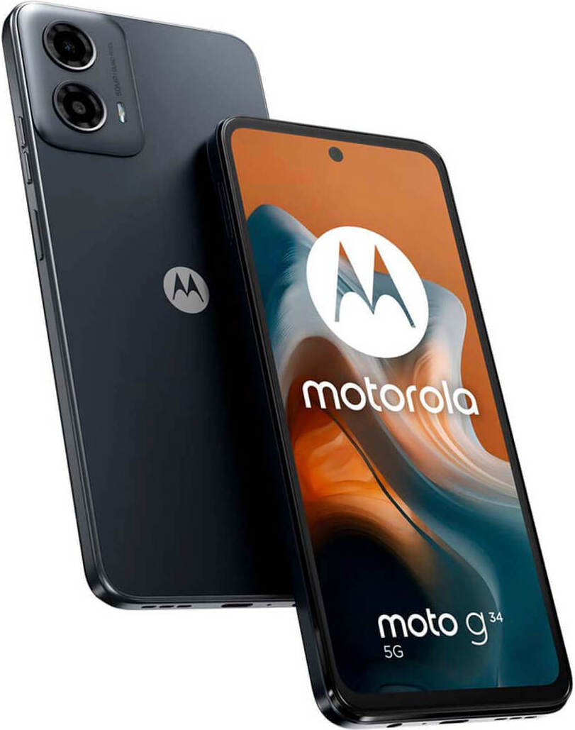 Motorola Moto G G34 16.5 cm (65) Dual SIM Android 14 5G USB Type-C 4 GB 128 5000 MAH black (XT2363-3)