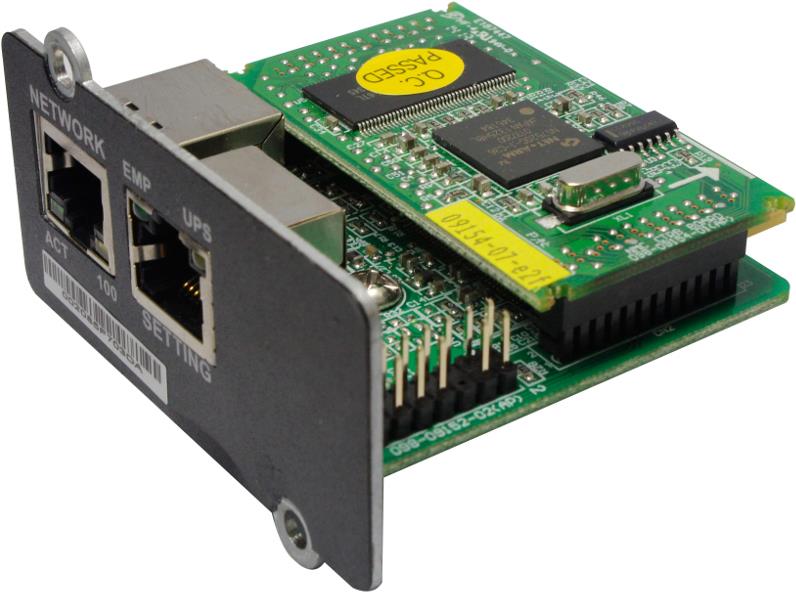 BlueWalker Powerwalker Mini NMC Card - remote management adapter - 10100 Ethernet - black (10120599)