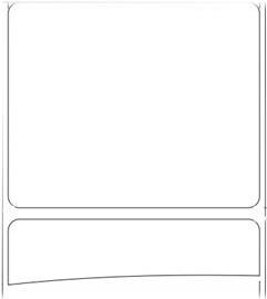 Zebra Z-Perform 1000D - Paper - Permanent acrylic adhesive - uncertained - perforated - MIL - white - 69.85 57.15 mm 1000 label (s) (1