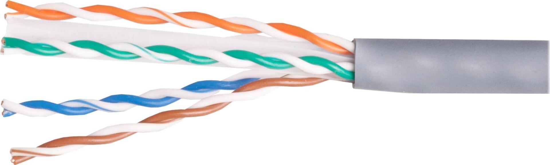 EQUIP - Bulk cable - 305 M - UTP - CAT 6A - IEEE 8025 - halogen-free. Robust - gray