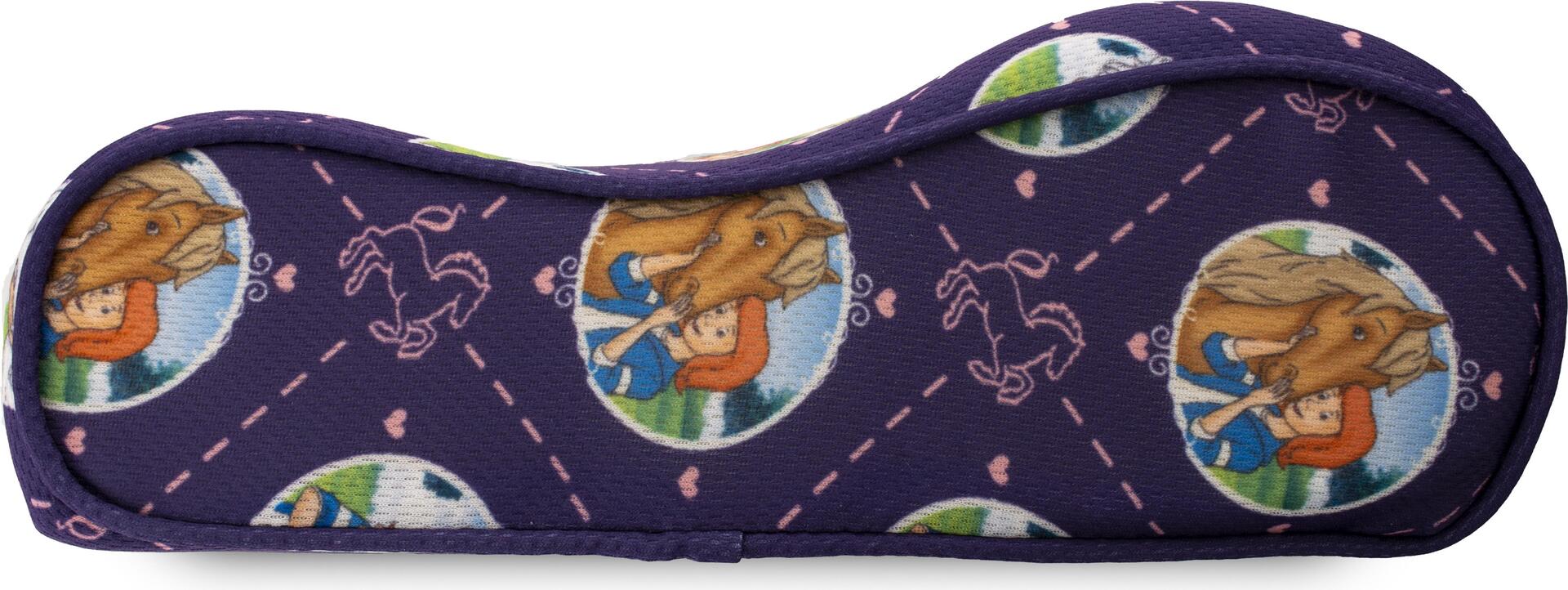 Technaxx Bibi \\u0026 Tina ergonomic sleeping pillow children - 24 40 cm - memory foam - rectangular - multi-colored - illustration - rice closure (4881)