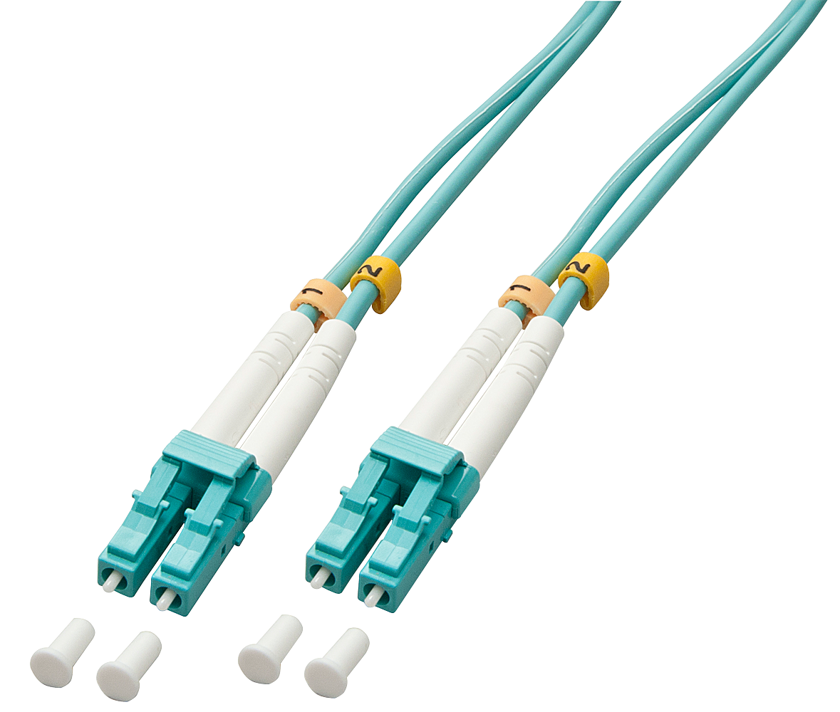 Lindy - patch cable - LC multi-mode (m) - LC multi-mode (m) - 200.0m - glass fiber - 50125 micrometer - OM3 - halogen-free (46406)