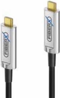 Fiberx FX-I600-015 USB cable 15 M USB 32 GEN 1 (31 1) USB C black - silver (FX-I600-015))