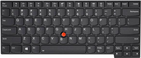 Lenovo 01yp372 - keyboard - German - keyboard with backlight - Lenovo - ThinkPad T480S (01yp372)