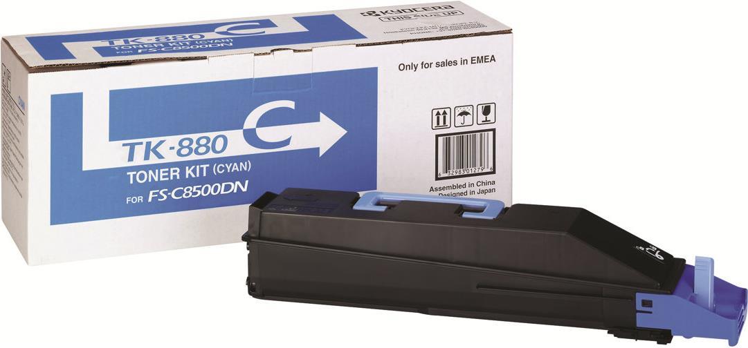 Kyocera TK 880C - Cyan - Original - Toner cartridge - F�R FS-C8500DN