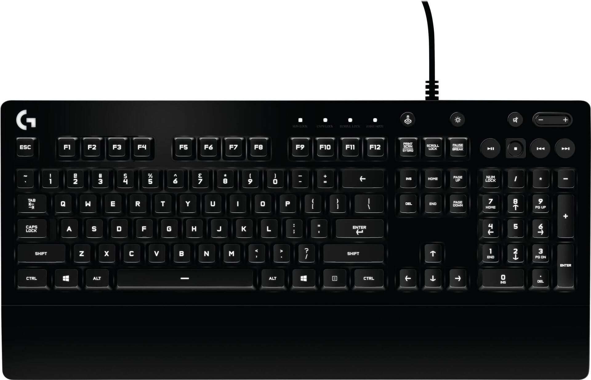Logitech Prodigy G213 - keyboard - background lighting - USB - Italian - black