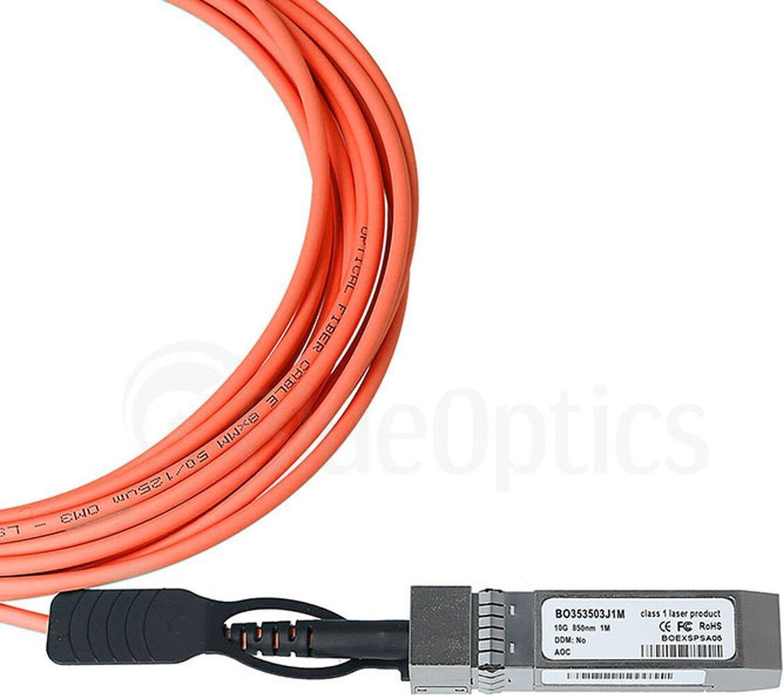 Blueoptics 10GB-F50-SFPP-BO cable number 50 m. 1 SFP . 2 SFP    AOC weight 230 g. Package weight 260 G (10GB-