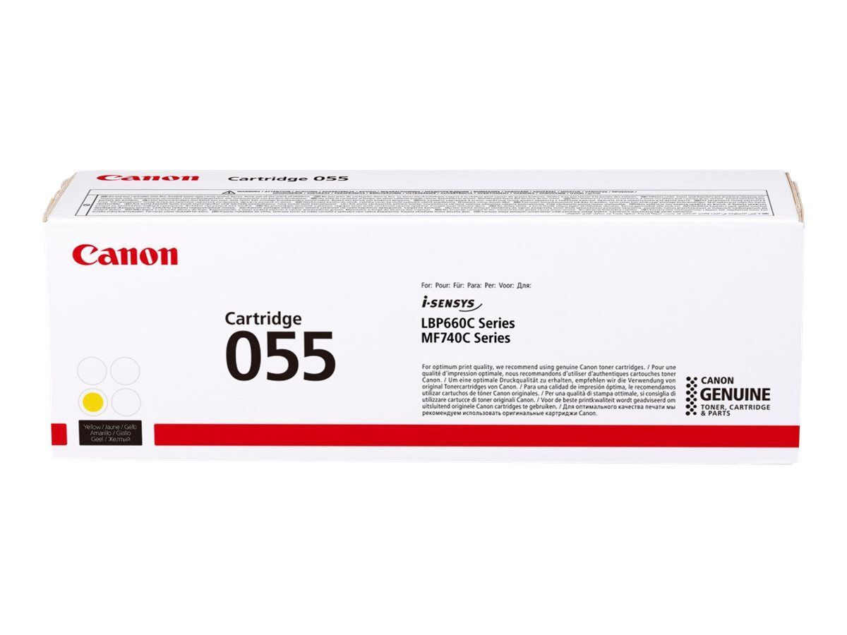Canon 055 - yellow - original - toner cartridge - I-Sensys LBP663cdw. LBP664CX. MF742CDW. MF744CDW. MF746CX (3013c002)